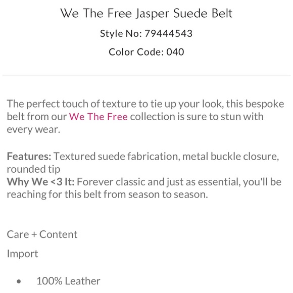 NWT We The Free Jasper Suede Belt in Lime - Picture 4 of 6